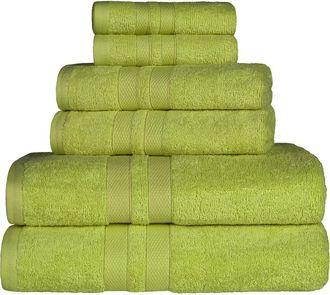 Superior Solid Cotton 6-Piece Towel Set in Celery at Nordstrom Rack, Size 6 Piece Set