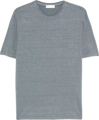 Roberto Collina Heren, Tops, Blauw, Maat: XL