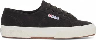Superga Schoenen, Dames, Zwart, 40 EU, Suède, Suède Veters Rubberen Zool Schoen