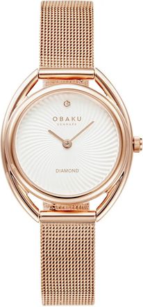 Obaku Womens Juvel White Dial Watch