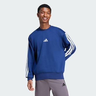 adidas Mens adidas Essentials 3-Stripes Fleece Sweatshirt