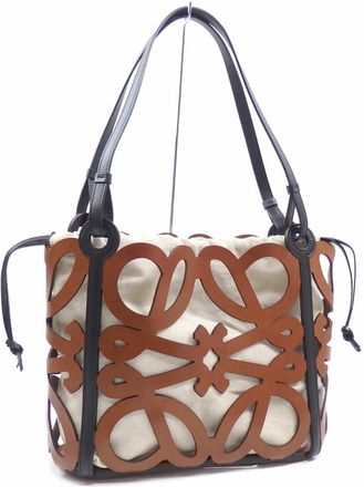 Loewe Black Brown Leather Tote Bag (Pre-Owned)