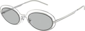 Emporio Armani EA2160 301587 Womens Sunglasses Silver Size 52