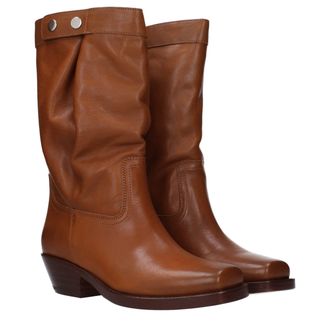 Isabel Marant Womens Brown Leather Ankle Boots