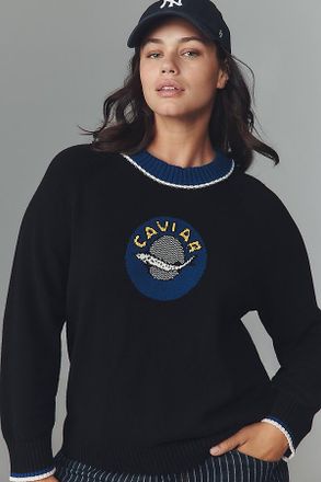 Rachel Antonoff Caviar Intarsia Sweater