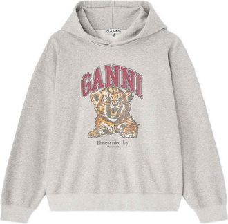 Ganni Margot Kitty Organic Cotton Hoodie