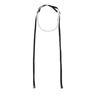 Maison Margiela Necklaces, female, Gray, Size: ONE SIZE Necklace with shimmering crystals