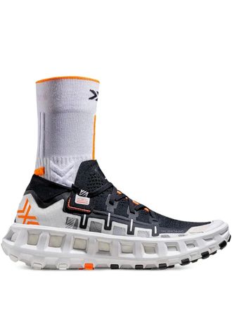 X Bionic Terraskin X00-c structured-sole knitted sneakers - Black