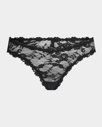 SKIMS Stretch Lace Dipped Thong