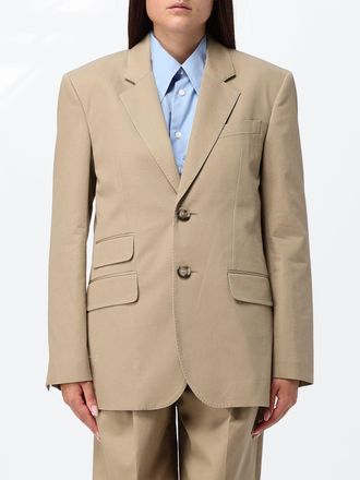 Ami Blazer monopetto in cotone con revers e tasche a patta