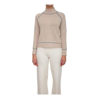 Max Mara Pescara Turtleneck - Dames - Coltruien - Beige - S - Wol - Truien & Vesten
