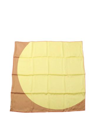 Herm&egrave;s 2000-2025 Mega Pois Silk Scarf scarves - Marrone