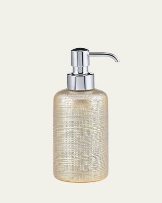 Labrazel Woven Metallic Pump Dispenser with Chrome Polished Top