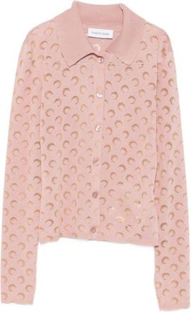 Marine Serre Pink Slim Logo Shirt