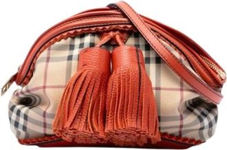 Burberry Borsa a spalla Pre-owned in tela - - Pre-owned - Donna - Beige - ONE SIZE
