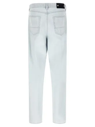 Stone Island Bleached Indigo Denim Jeans - Blue