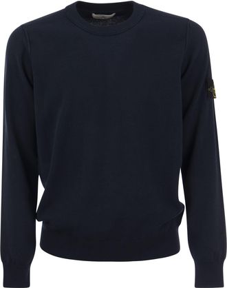 Stone Island Crew Neck Cotton Jumper