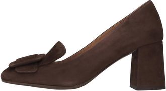 Chie Mihara Suede Loafers - Dames - Pumps - Bruin - 36 EU - Su&egrave;de - Schoenen