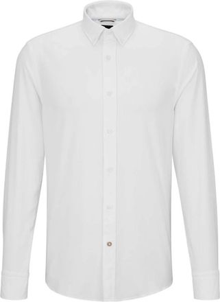 HUGO BOSS Heren, Overhemden, Wit, Maat: 5XL Katoen