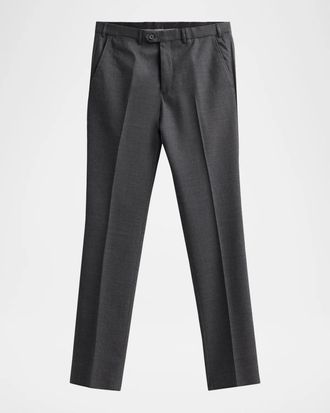 Emporio Armani Men & apos;s Textured Wool Trousers
