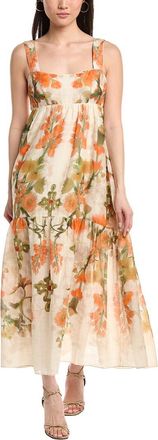 Marchesa Ramie Sleeveless Maxi Dress