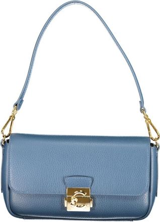 Coccinelle C-Me Lock Medium Shoulder Bag - Dames - Schoudertassen - Blauw - ONE Size - Leer - Tassen