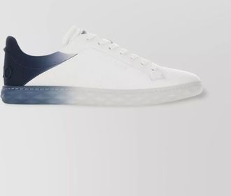 Jimmy Choo London leather sneakers diamond light