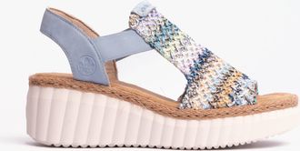 Rieker 69172-91 Womens Sandals Multi - Multicolour - Size UK 7.5