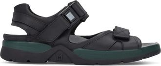 Mephisto Zwarte Leren Herensandaal - Shark FIT - Heren - Sandalen - Zwart - 39 EU - Leer - Schoenen