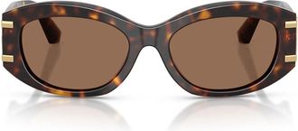 Dolce & Gabbana Sunglasses Dg4502 502/73 Brown/Dark Brown Women