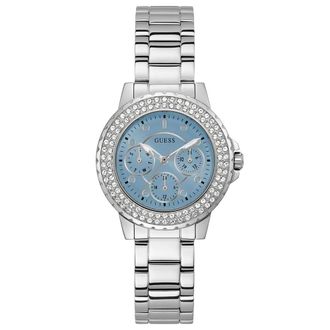 Guess Zilveren Dames Analoge Horloge Mode - Dames - Horloges - Grijs - ONE Size - Accessoires