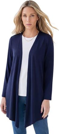 Roaman's Ultra Drape Cardigan in Navy at Nordstrom, Size 12