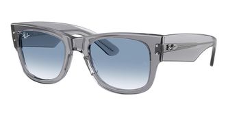 Ray-Ban RB0840SF Mega Wayfarer Asian Fit 68463F Mens Sunglasses Grey Size 52