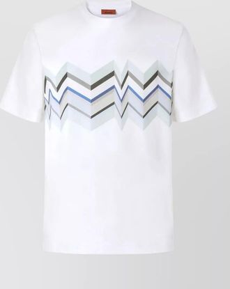 Missoni short sleeve crew neck chevron t-shirt