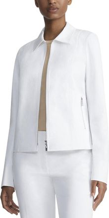Lafayette 148 New York Plus Collared Zip Pocket Jacket