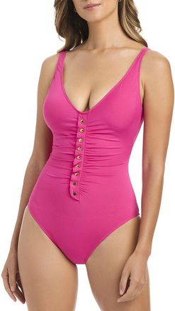 Bleu Rod Beattie Bleu Rod Beattie Snap To It Snap Down One-Piece