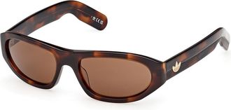 adidas OR0139 52E Mens Sunglasses Tortoiseshell Size 57