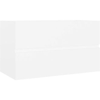 vidaXL Sink Cabinet White 80x38.5x45 cm Engineered Wood Vidaxl