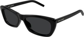 Saint Laurent SL 613 Zonnebril - Dames - Zonnebrillen - Zwart - 58 MM - Nylon - Accessoires