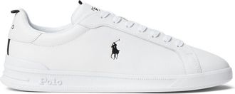 Polo Ralph Lauren logo-print leather sneakers - men - Fabric/Rubber/Calf Leather - 16 - White