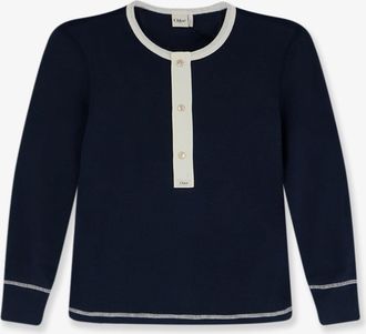 Chlo&eacute; Maglia in cotone con profili in contrasto - CHLOE - gender_Woman