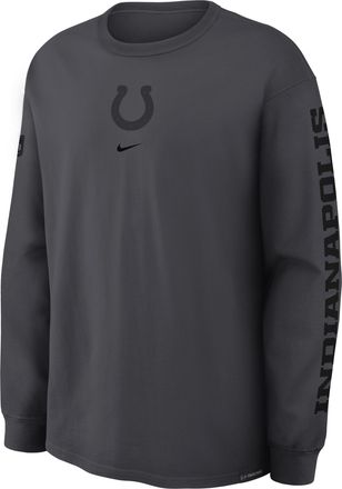 Nike Indianapolis Colts Rivalries Collection Max90 Nike Mens NFL Long-Sleeve T-Shirt in Grey | 04T906F98-UBT