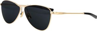 Saint Laurent Stijlvolle Vesper Zonnebril voor zonnige dagen - Dames - Zonnebrillen - Geel - 55 MM - Accessoires