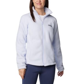 Columbia Womens Benton Springs Full Zip, Snowdrift, 1X