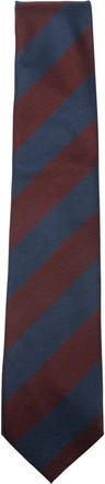 Errico Formicola striped silk tie - Blu