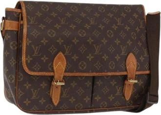 Louis Vuitton Pre-owned Cross Body Bags, female, Brown, Size: ONE SIZE Pre-owned Vintage Canvas Cross Body Bag