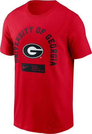 Nike Georgia Primetime Seasonal Nike Mens College T-Shirt in Red | N19965NGBN-9SV