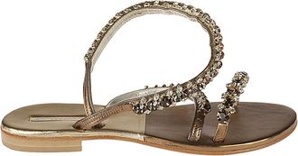 Emanuela Caruso Capri Womens Sandals Golden