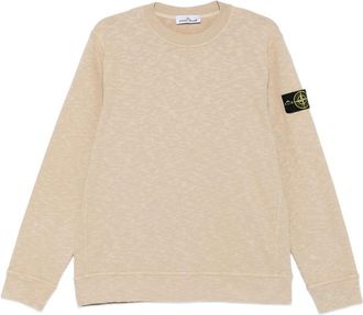Stone Island Logo-patch Cotton Sweatshirt