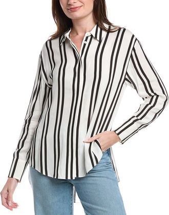 Alice & Olivia Dimitra Oversized High-Low Shirt